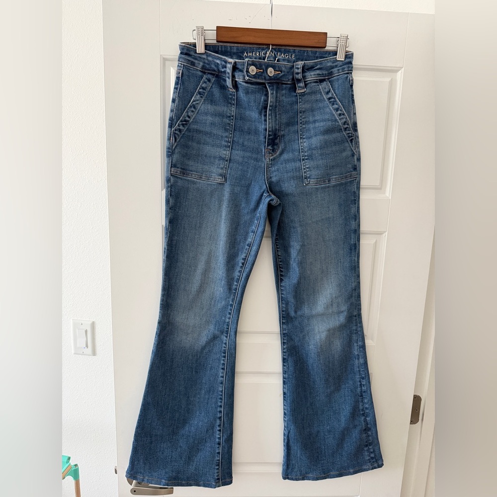 American Eagle Outfitters Blue Flare Jeans